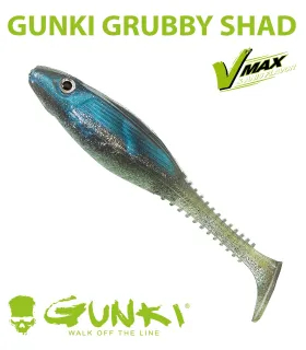 Gunki Grubby Shad | Blue Ice