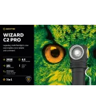 Headlamp / flashlight Armytek Wizard C2 Pro Magnet USB