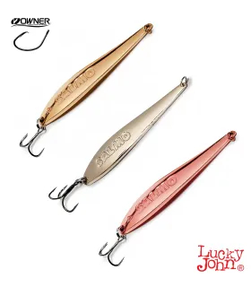 Lucky John S-2 vertical jig with a treble hook